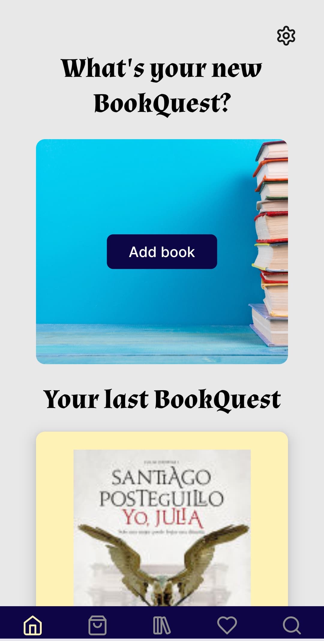 Captura de pantalla de BookQuest